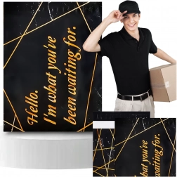 Foliové poštovní obálky kurýrní 255 × 370 mm černé, 50 ks