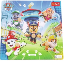 Dřevěné mini puzzle PSI PATROL – 5 dílků
