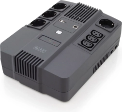 Záložní zdroj UPS line-interactive 800 VA / 480 W DIGITUS s AVR a LED