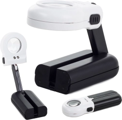 Ruční čtecí lupa 16x s LED osvětlením