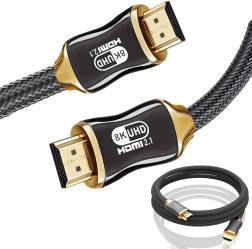 HDMI 2.1 ultra high speed kabel 8K 60 Hz, 4K 120 Hz, pozlacené konektory, 3 m