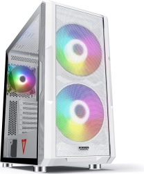 Počítačová skříň VOLCANO AMIRANI ARGB bílá