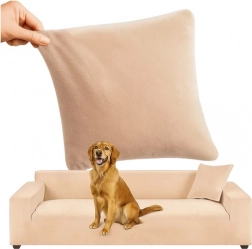 Elastický povlak na pohovku Bežový RUHHY 190-230 cm