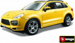 Bburago model auta 1:24 Porsche Cayenne Turbo žlutý