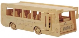 Woodcraft Dřevěné 3D puzzle autobus