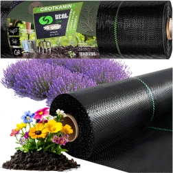 Agrotextilie 90 g/m² 0,8 × 50 m černá UV proti plevelu
