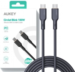 Silikonový kabel USB-C na USB-C 1,8 m 100W AUKEY