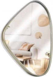 Nástěnné zrcadlo zlaté 28 × 40 cm