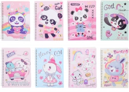 Linkovaný spirálový blok 14,5x20,5 cm, 80 stran