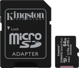 kingston microsd karta 64 gb canvas select plus s adaptérem