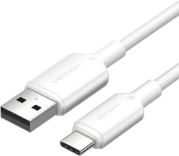 USB kabel USB-A na USB‑C 3A 1 m bílý Vention