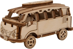 Dřevěné 3D puzzle WOODEN CITY Superfast retro minibus