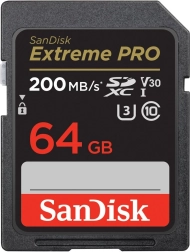 Paměťová karta SanDisk Extreme Pro SDXC 64 GB UHS-I U3 V30 200/90 MB/s