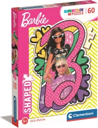 Puzzle 60 dílků – tvarované BARBIE od Clementoni