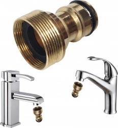 Mosazný adaptér na kohoutek G3/4 pro zahradní hadici