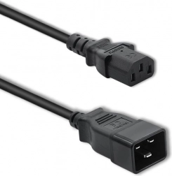 síťový napájecí kabel c20 na c13, 1,2 m