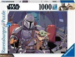 Ravensburger puzzle STAR WARS: THE MANDALORIAN 1000 dílků