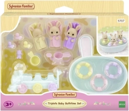 Sylvanian Families koupel pro trojčata – sada s králíčky a doplňky