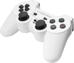 Gamepad pro PC a PlayStation 3 s vibracemi Esperanza Trooper (USB, bílý/černý)