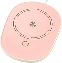 Elektrický ohřívač na hrnek růžový