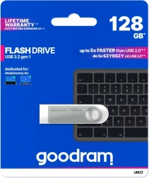 USB Flash Disk UNO3 128GB USB 3.2 Gen1 stříbrný