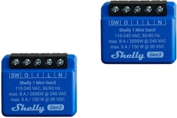 Shelly 1 Mini Gen3 sada chytrých relé (2 ks) Wi‑Fi/Bluetooth