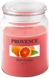 Vonná svíčka ve skle PROVENCE červený pomeranč 95 h