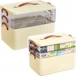 Organizér na léky – prostorná víceúrovňová domácí lékárnička