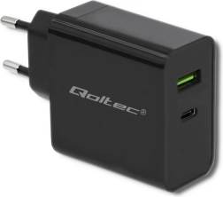 Síťová nabíječka 45 W s USB‑C Power Delivery a USB, černá
