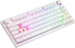 Bílá mechanická klávesnice RGB PHENIX WHITE Gateron Red