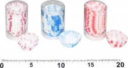 Barevné papírové cukrářské košíčky, 200 ks (Ø 3 cm, výška 1,5 cm)