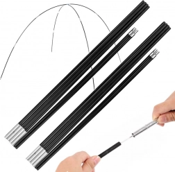 Skládací stanové pruty 8 mm, 6dílné, 340 cm – sada 2 ks