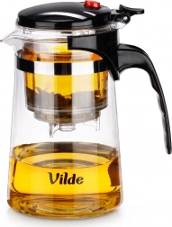 Skleněná konvice s výpustným french press zapářovačem 680 ml Vilde