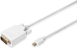 Bílý kabel Mini DisplayPort na DVI‑D, 2 m