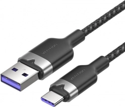 USB kabel A na USB‑C 100W 1 m černý Vention