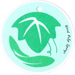 Přírodní houbička na nádobí - zelená