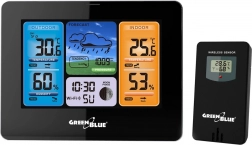 wifi meteostanice tuya s barevným displejem