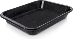 Emailovaný hluboký plech na pečení 31 × 25 × 4,5 cm