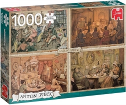Puzzle Setkání v obývacím pokoji 1000 Dílů