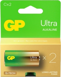 Alkalické baterie GP Ultra C/LR14 2ks