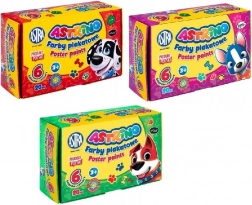 Plakátové barvy ASTRINO 6 barev 20 ml