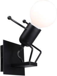 Nástěnná lampa Loft černá