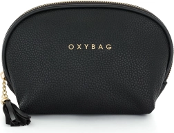 Kosmetická taška z černé kůže