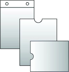 Průhledný obal na stravenky 120 mikronů, horní plnění