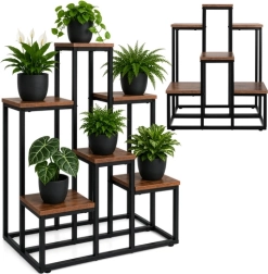 Stojan na květiny Gardlov loft 67 cm, 6 polic