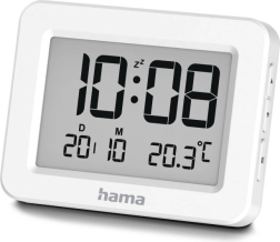 Elektronický budík Kos s digitálním displejem, kalendářem a teploměrem