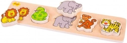 Bigjigs Baby dřevěné safari puzzle