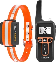 Elektrický obojek proti štěkání Rojeco oranžový