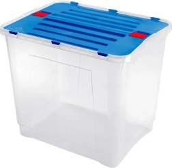 Heidrun úložný box Dragon 100 l, transparentní s víkem (mix barev)
