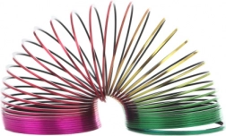 Duhová pružina v metalických barvách